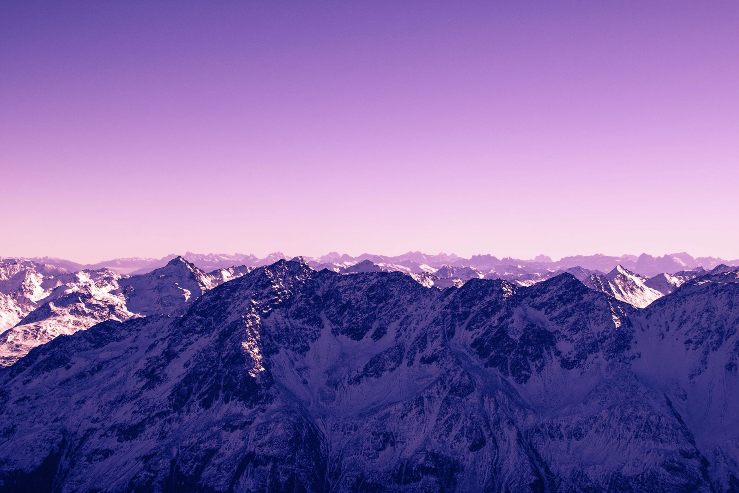 Snow Covered Mountain Tops